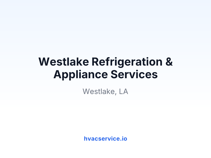 Westlake Refrigeration & Appliance Services
