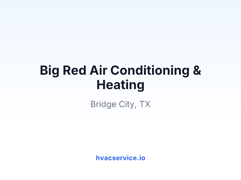 Big Red Air Conditioning & Heating