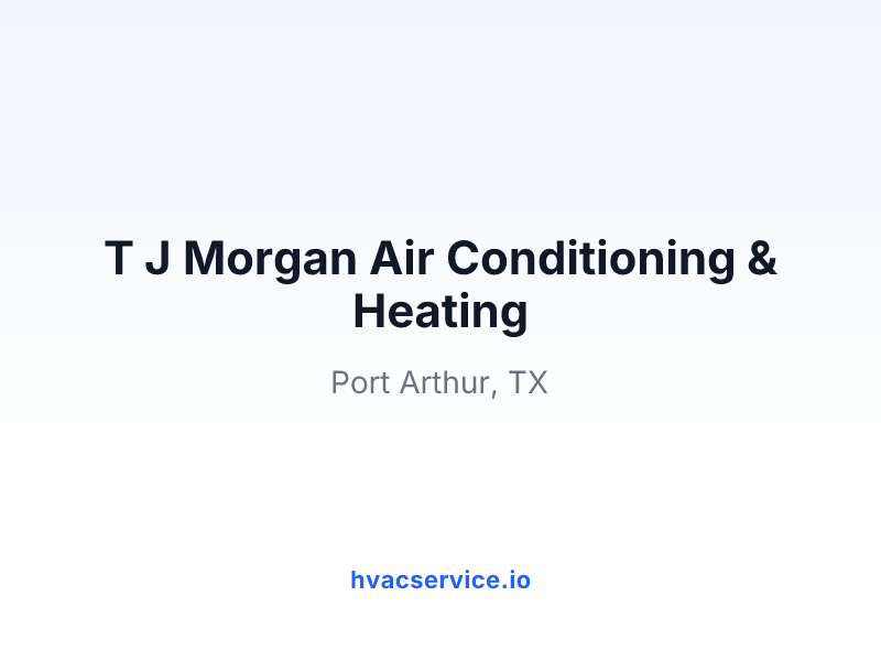 T J Morgan Air Conditioning & Heating