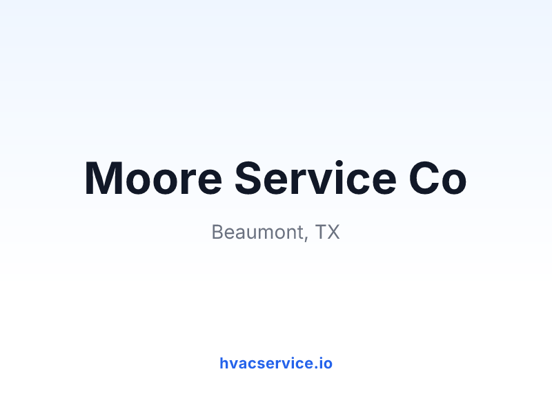 Moore Service Co