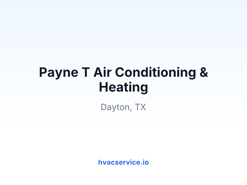 Payne T Air Conditioning & Heating