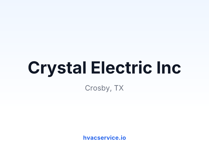 Crystal Electric Inc