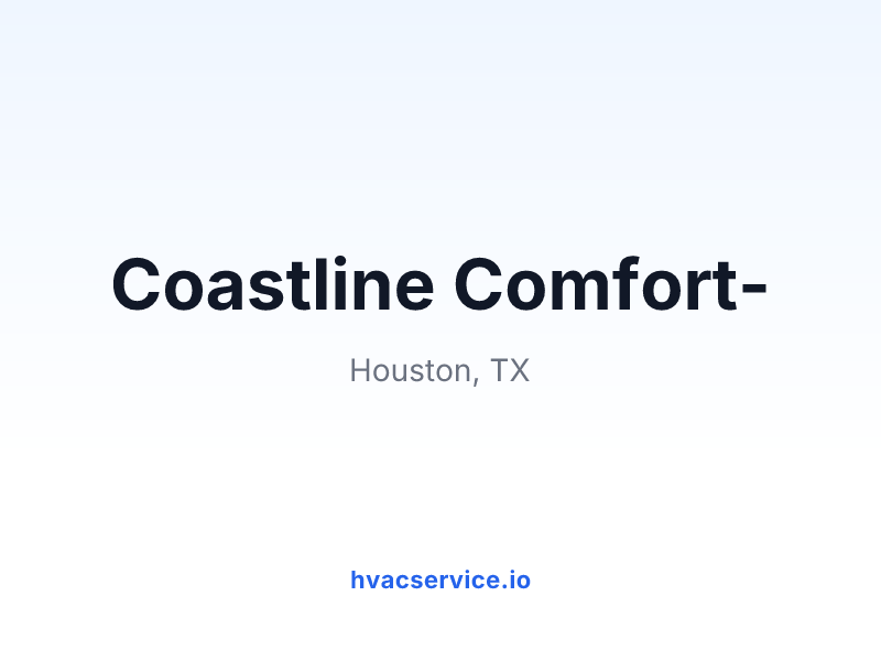 Coastline Comfort-