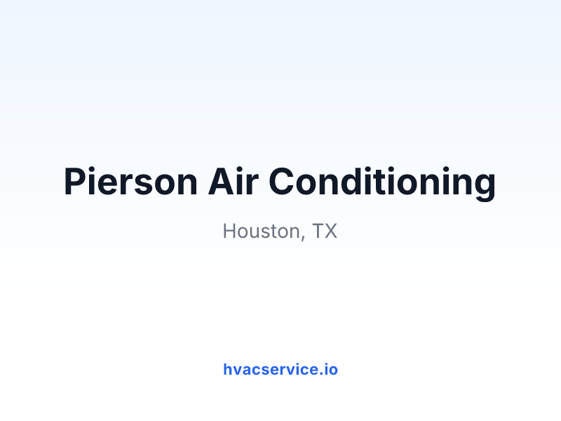 Pierson Air Conditioning