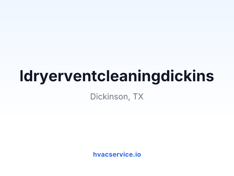 911dryerventcleaningdickinson