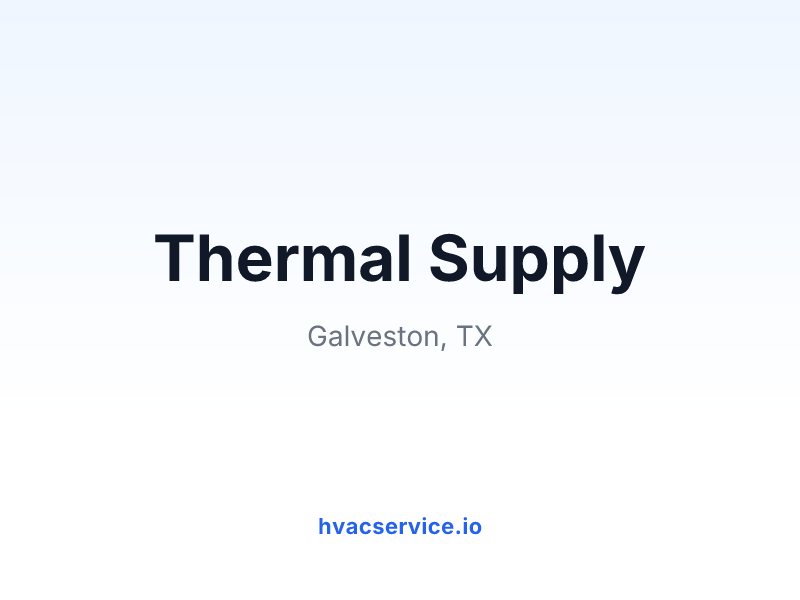 Thermal Supply