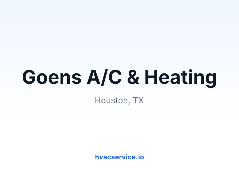 Goens A/C & Heating