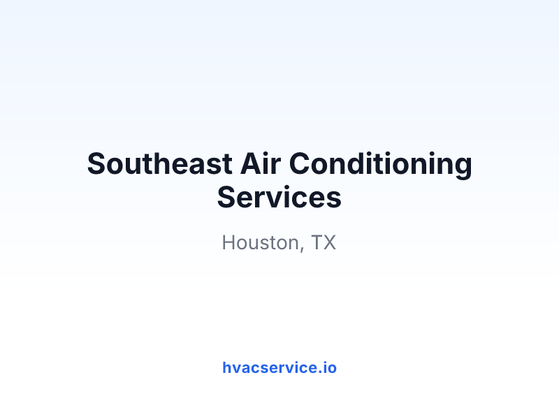 Southeast Air Conditioning Services
