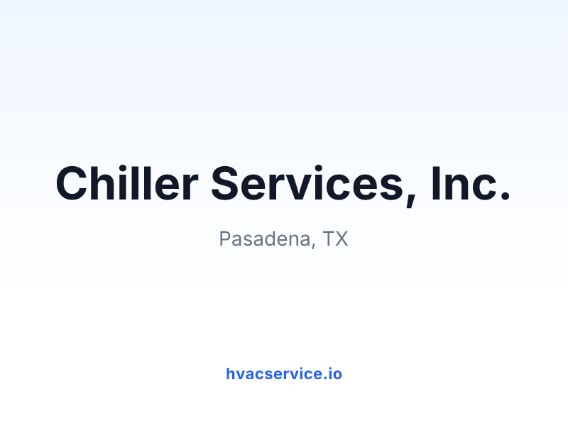 Chiller Services, Inc.
