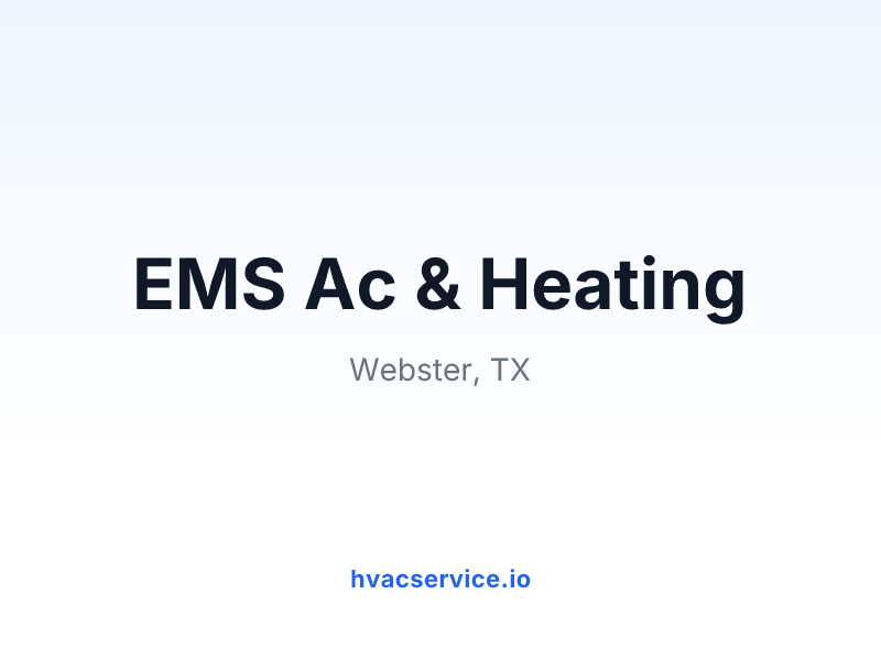 EMS Ac & Heating
