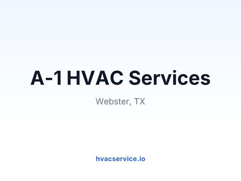 A-1 HVAC Services