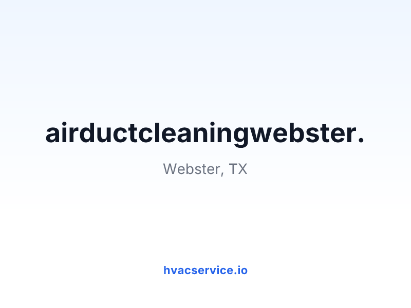 airductcleaningwebster.