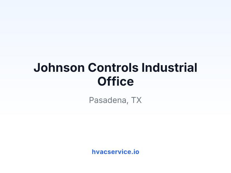 Johnson Controls Industrial Office