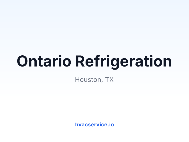 Ontario Refrigeration