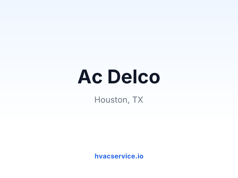 Ac Delco