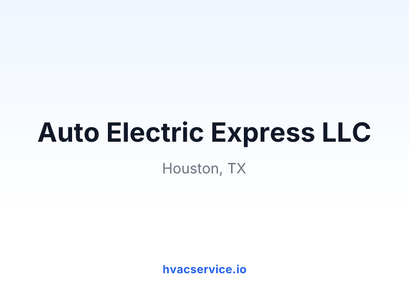Auto Electric Express LLC