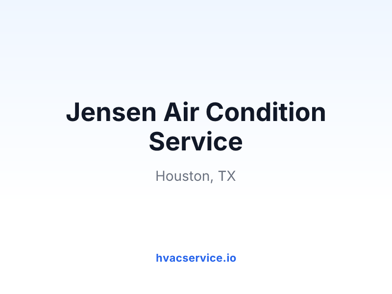 Jensen Air Condition Service