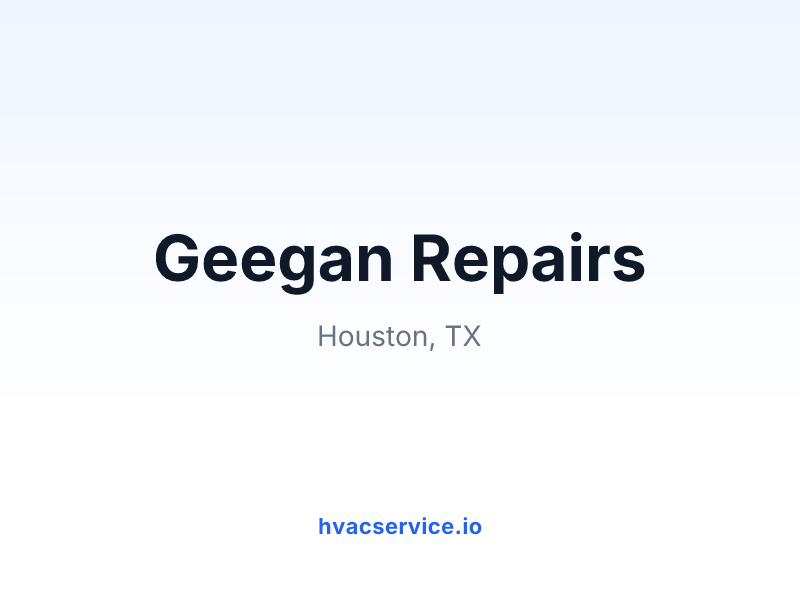 Geegan Repairs