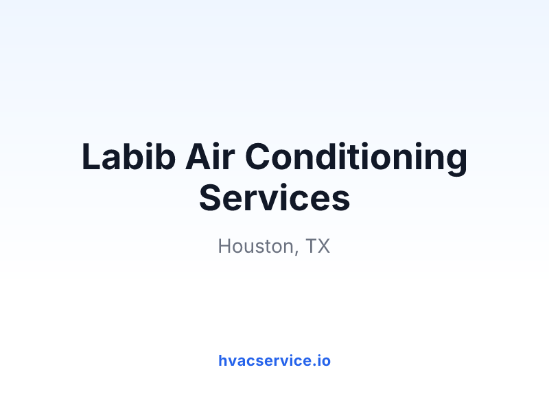 Labib Air Conditioning Services
