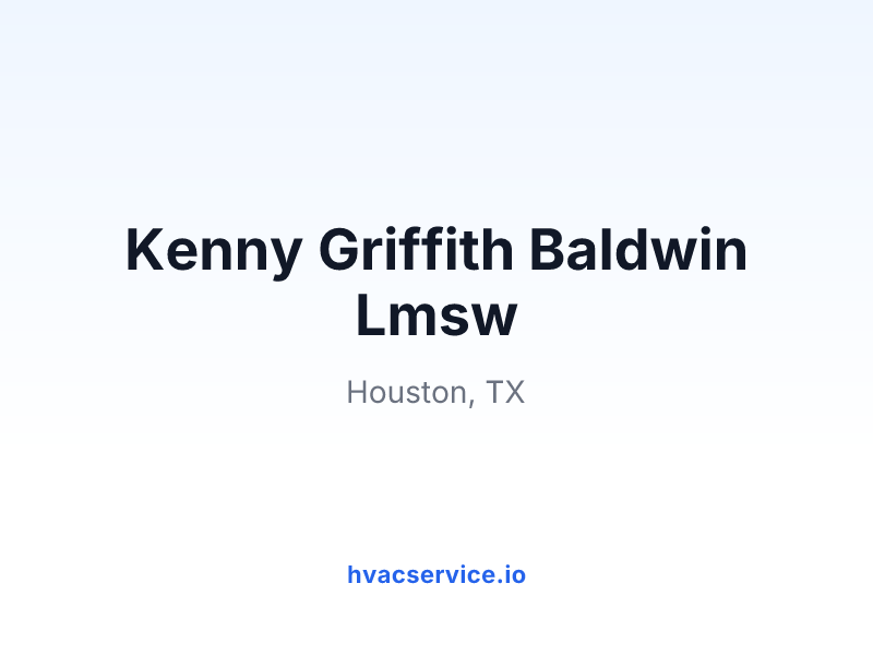 Kenny Griffith Baldwin Lmsw
