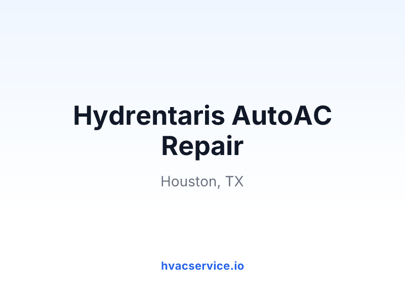 Hydrentaris AutoAC Repair