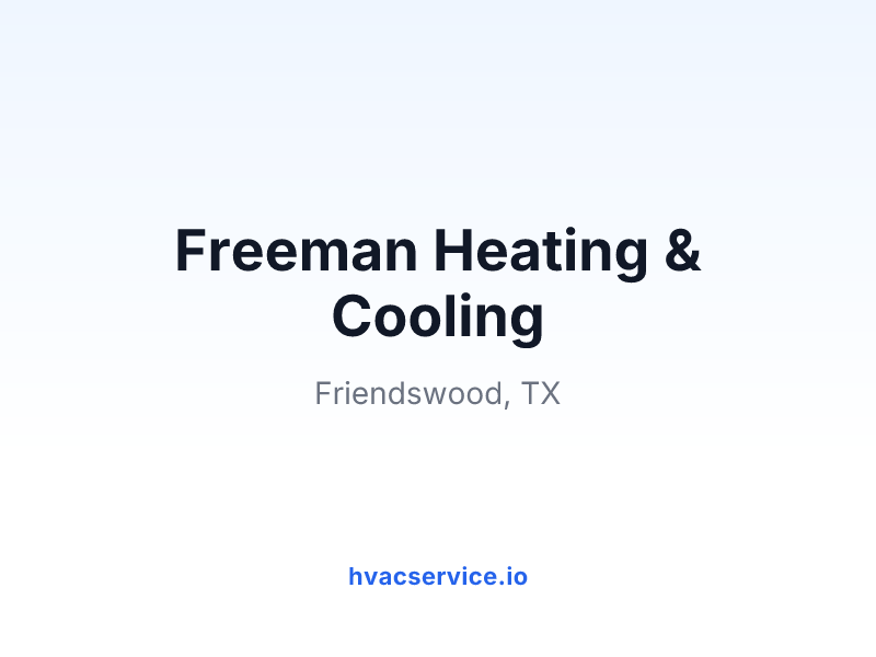 Freeman Heating & Cooling