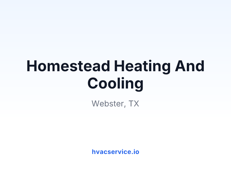 Homestead Heating And Cooling