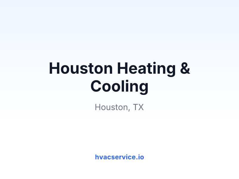 Houston Heating & Cooling