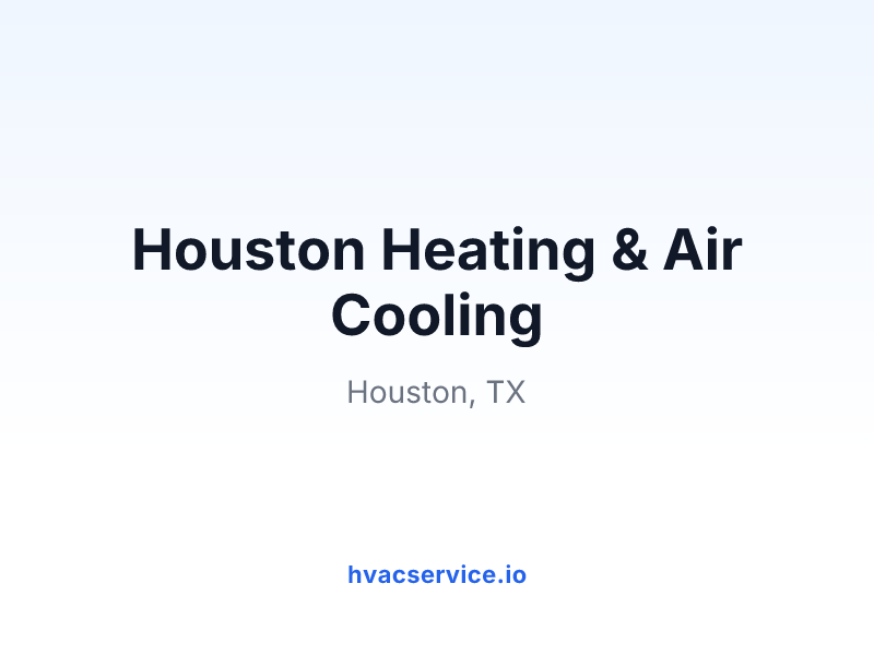 Houston Heating & Air Cooling