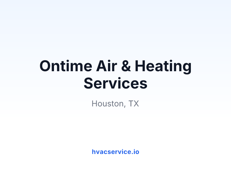 Ontime Air & Heating Services