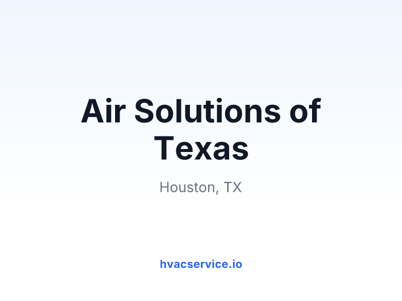 Air Solutions of Texas