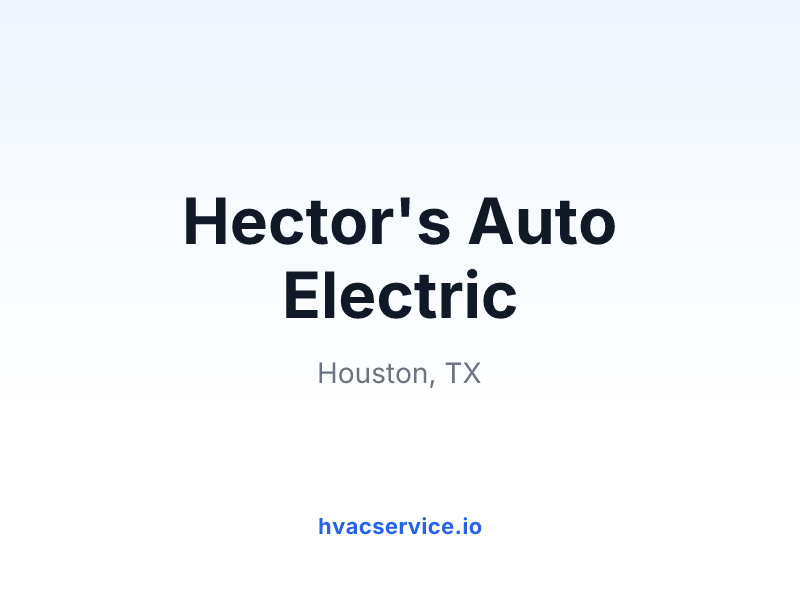Hector's Auto Electric