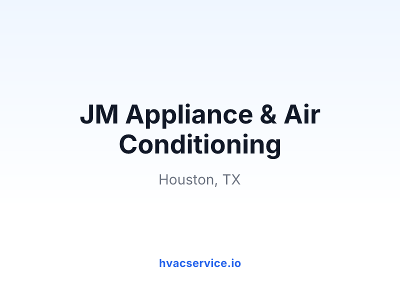 JM Appliance & Air Conditioning