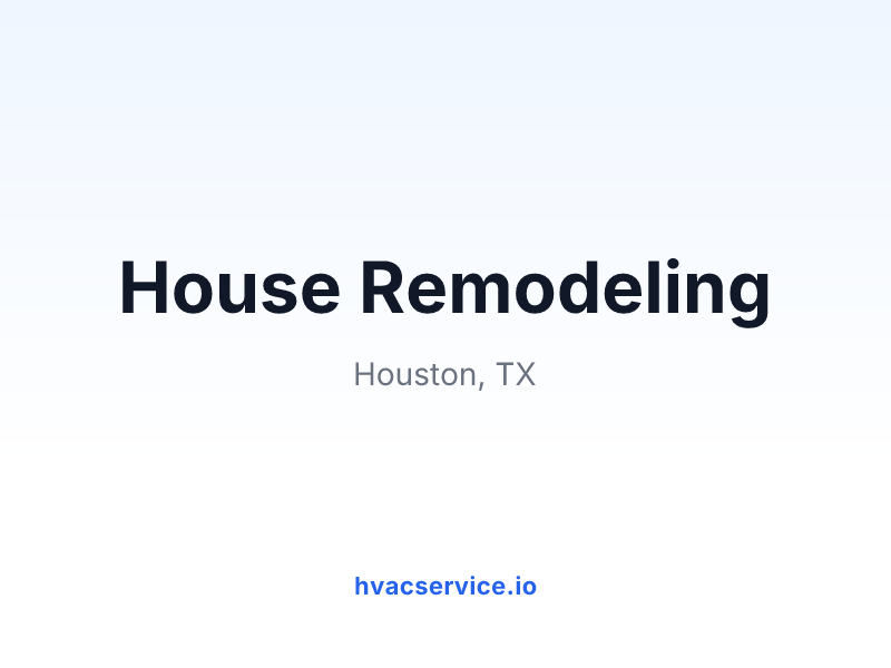House Remodeling