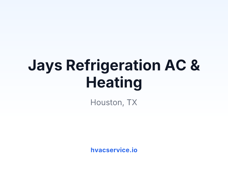 Jays Refrigeration AC & Heating