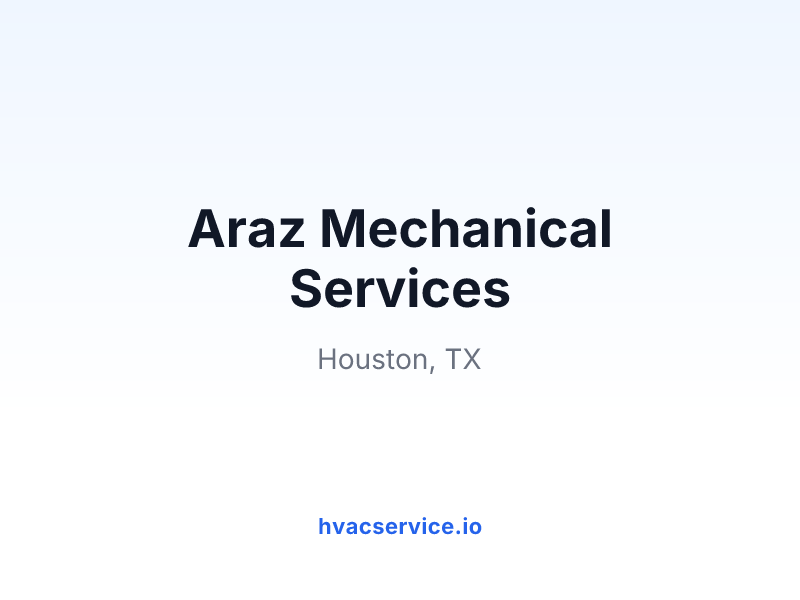 Araz Mechanical Services