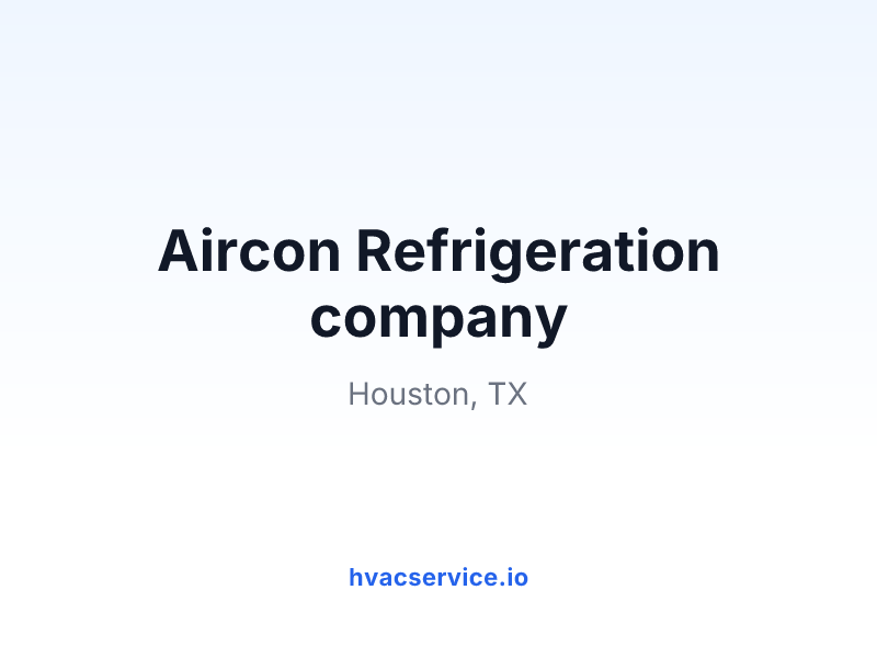 Aircon Refrigeration company