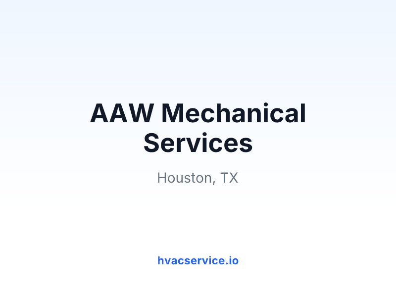 AAW Mechanical Services