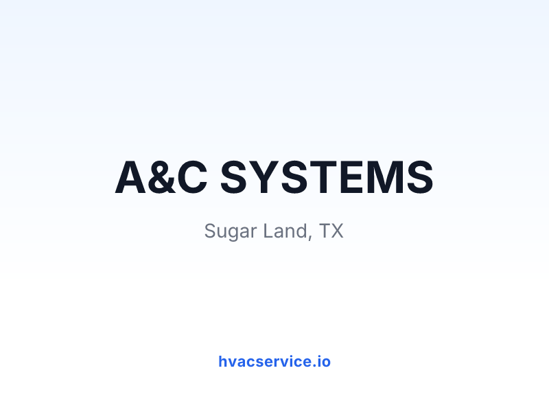 A&C SYSTEMS