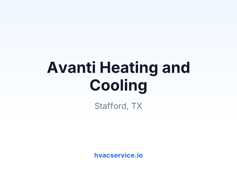 Avanti Heating and Cooling