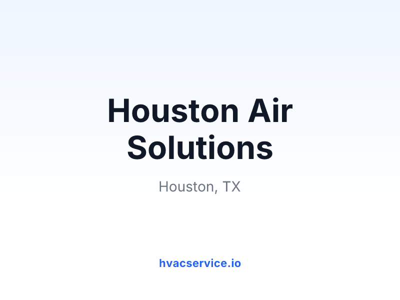 Houston Air Solutions
