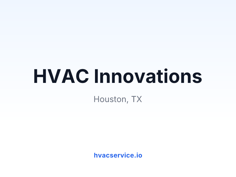 HVAC Innovations