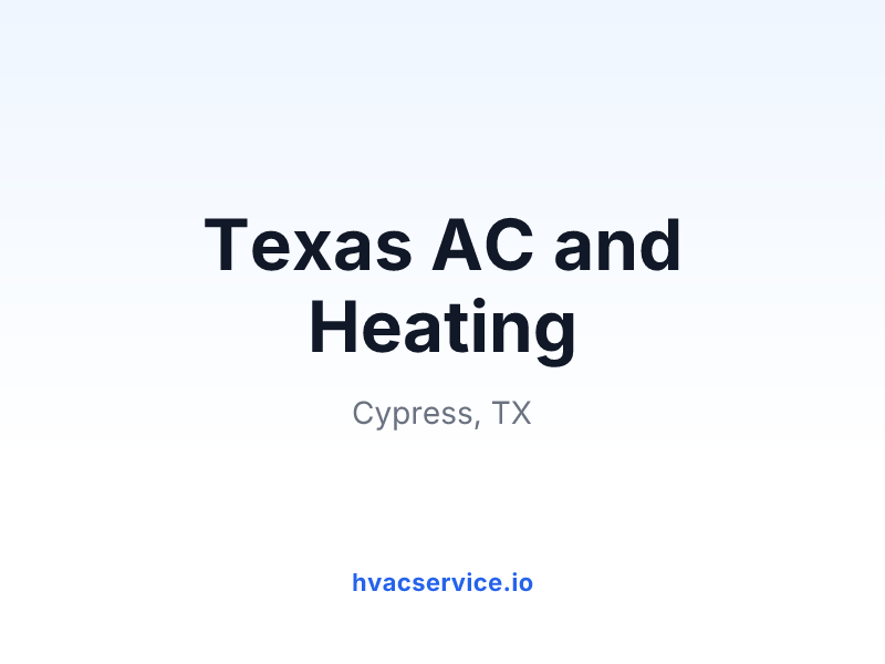 Texas AC and Heating
