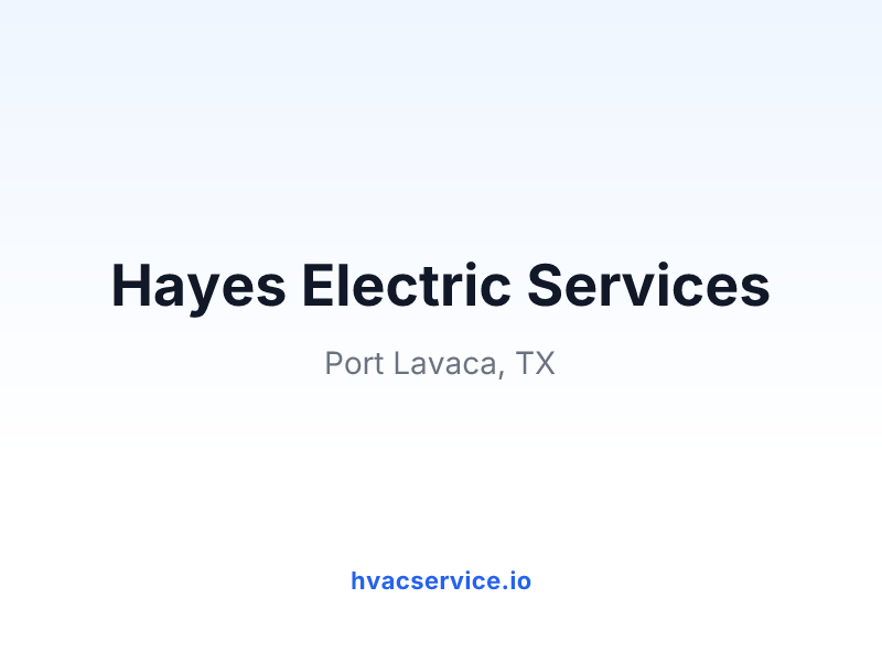 Hayes Electric Services