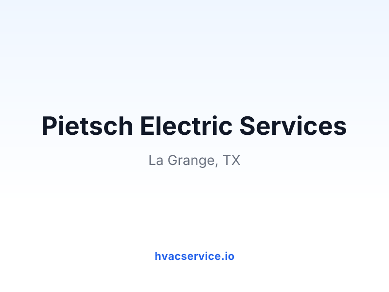Pietsch Electric Services