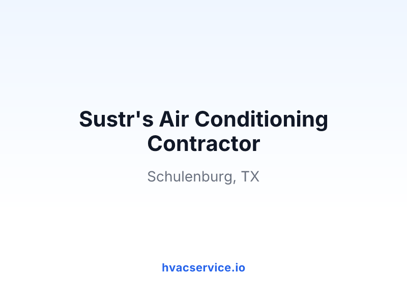 Sustr's Air Conditioning Contractor