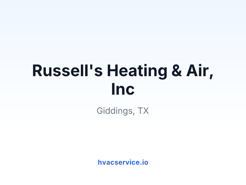Russell's Heating & Air, Inc