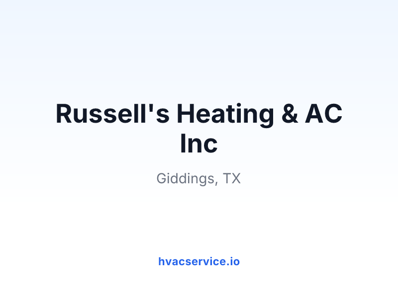 Russell's Heating & AC Inc