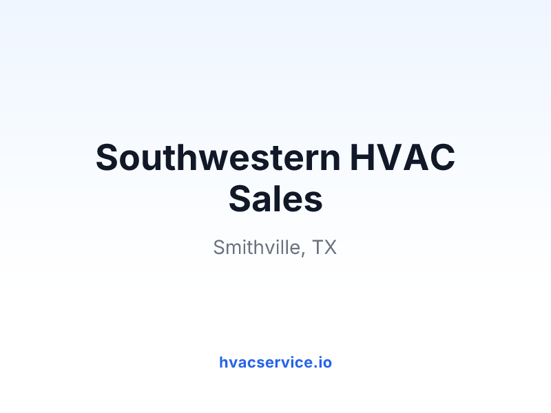 Southwestern HVAC Sales