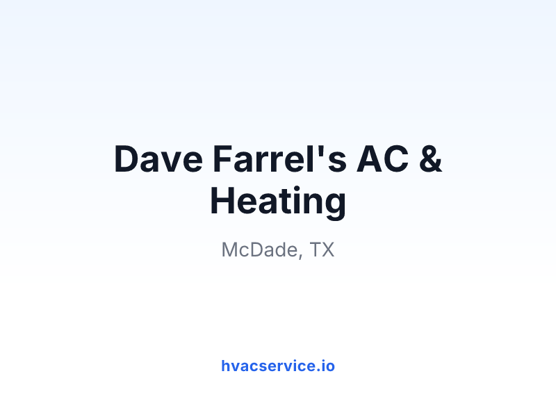 Dave Farrel's AC & Heating